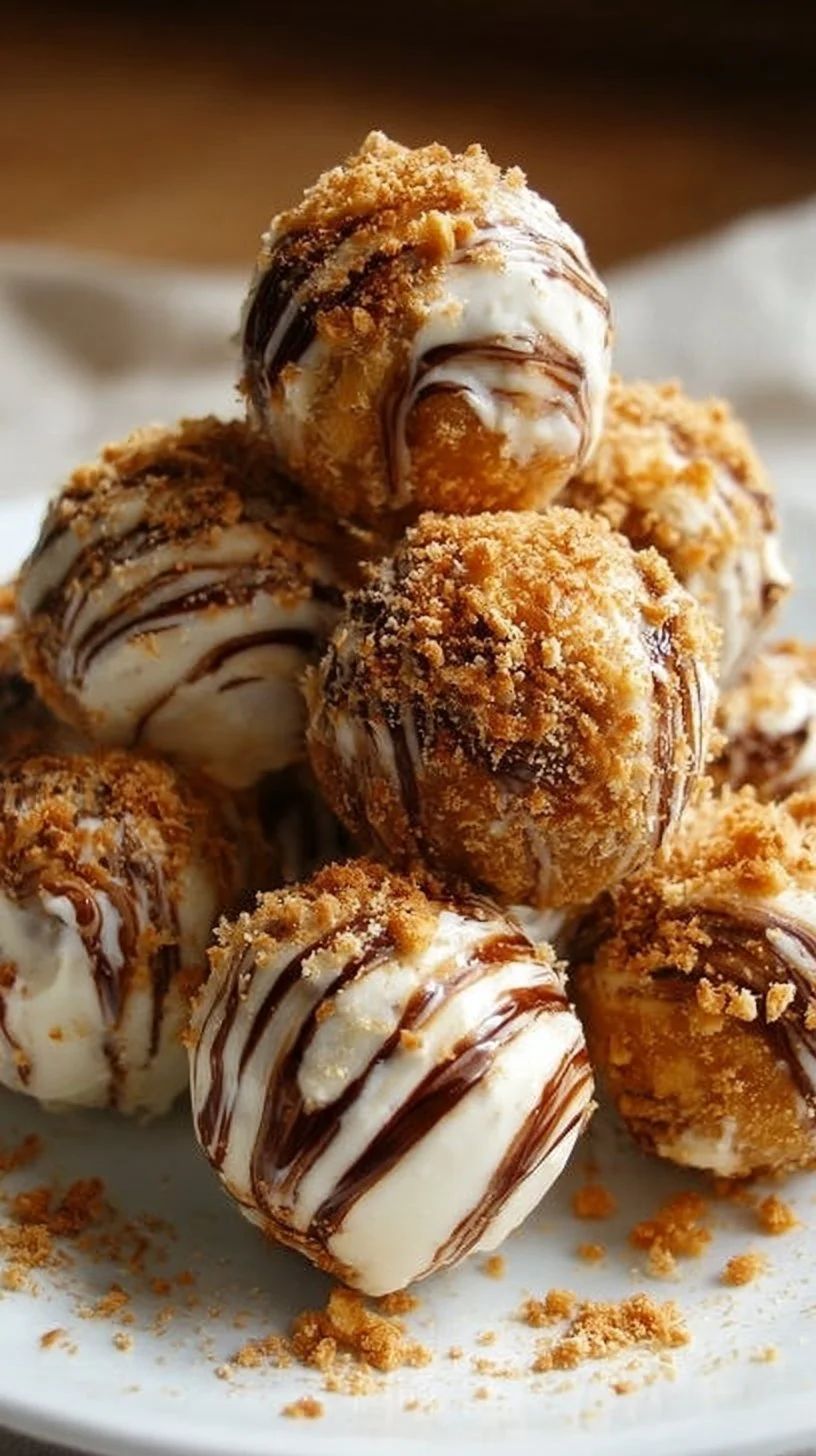 Delicious no-bake pumpkin cheesecake balls ready to enjoy