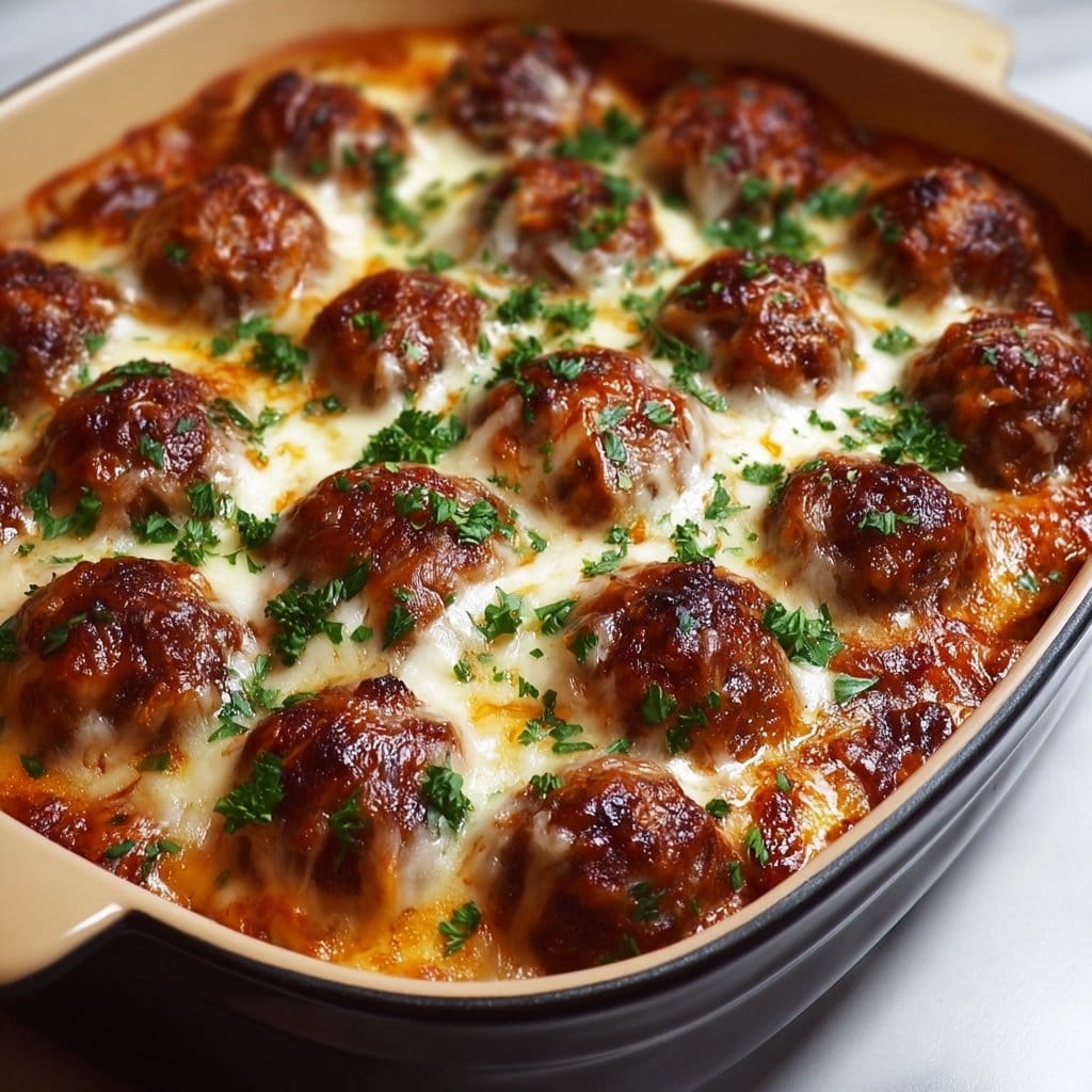 Dump-and-Bake Meatball Casserole