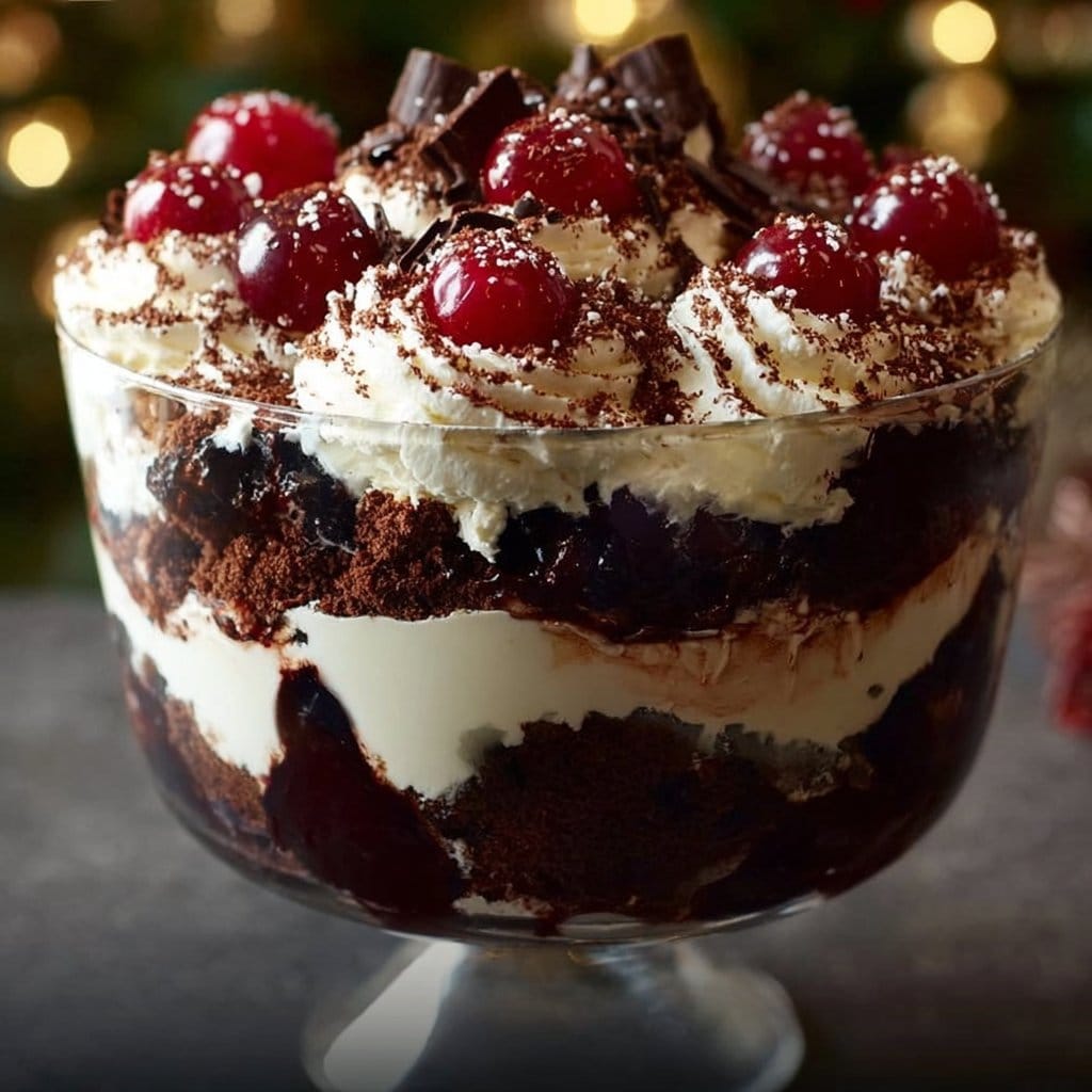 Black Forest Trifle for Christmas