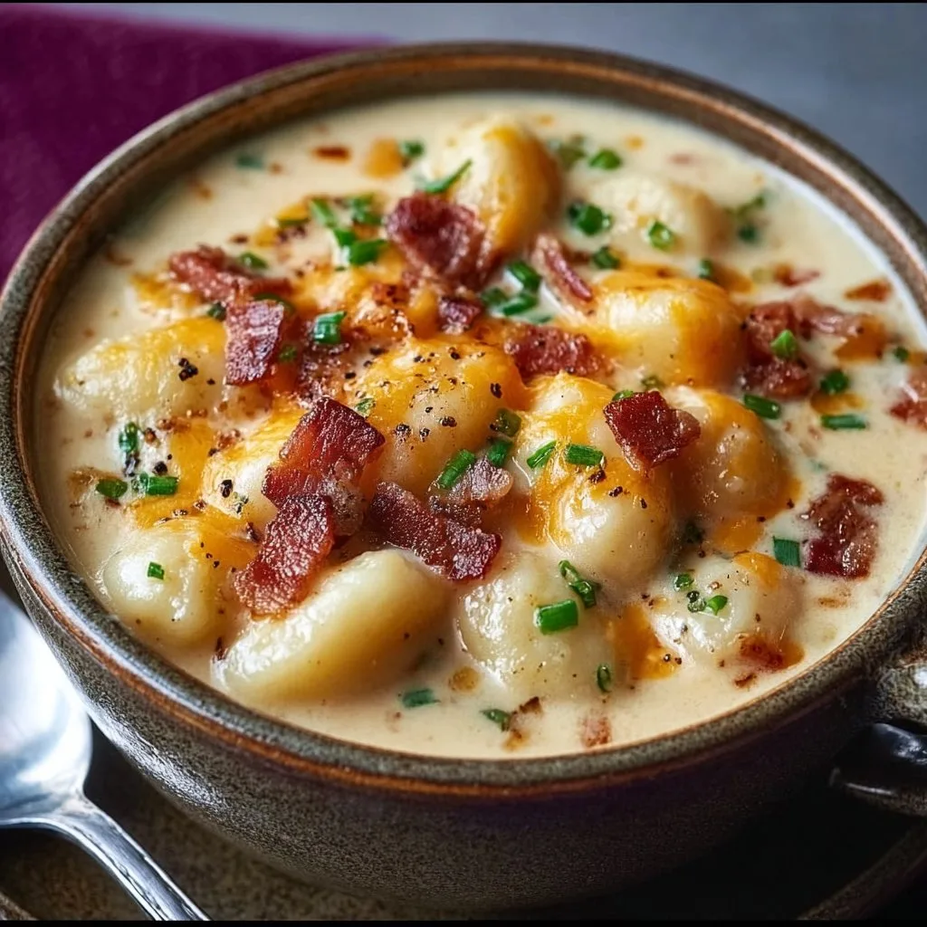 Bacon Cheddar Gnocchi Soup – A Rich and Creamy Comfort Meal
