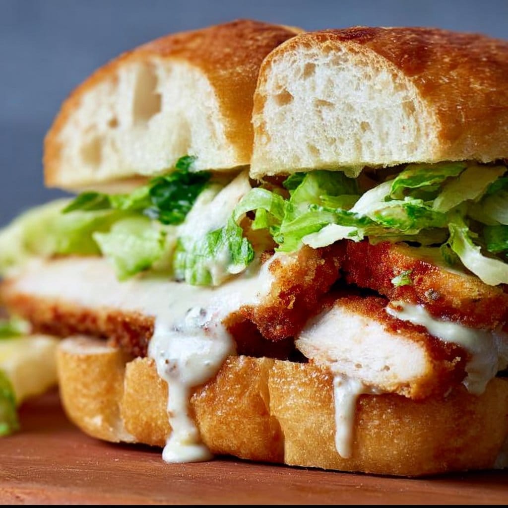 Crispy Chicken Caesar Sandwich