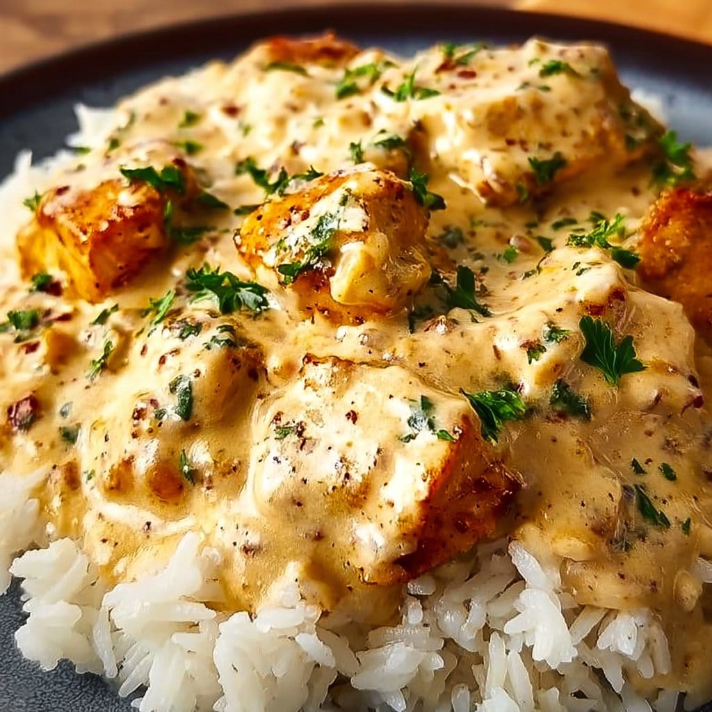 Creamy Smothered Chicken and Rice
