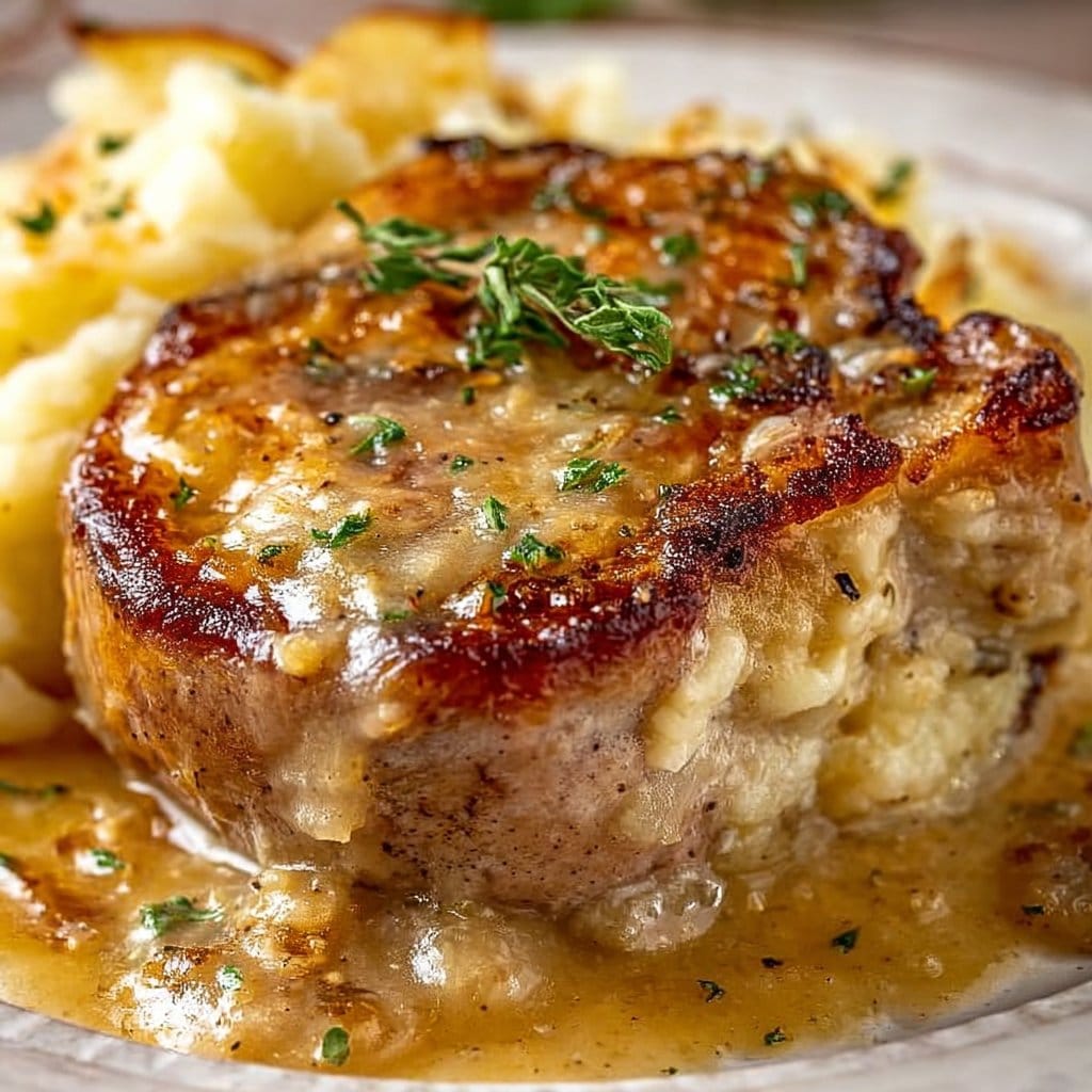 Smothered Pork Chop Scalloped Potato Casserole