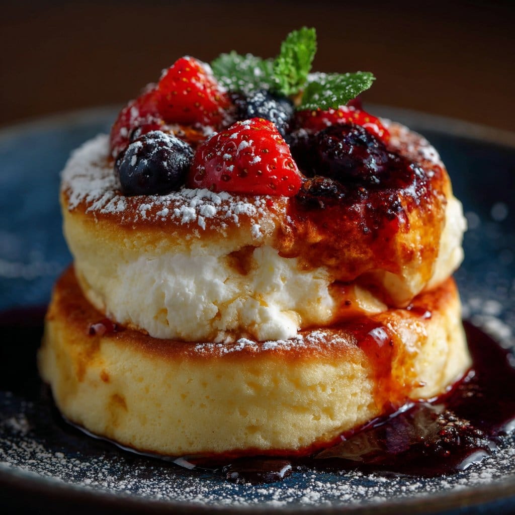 Fluffy Japanese Soufflé Pancakes