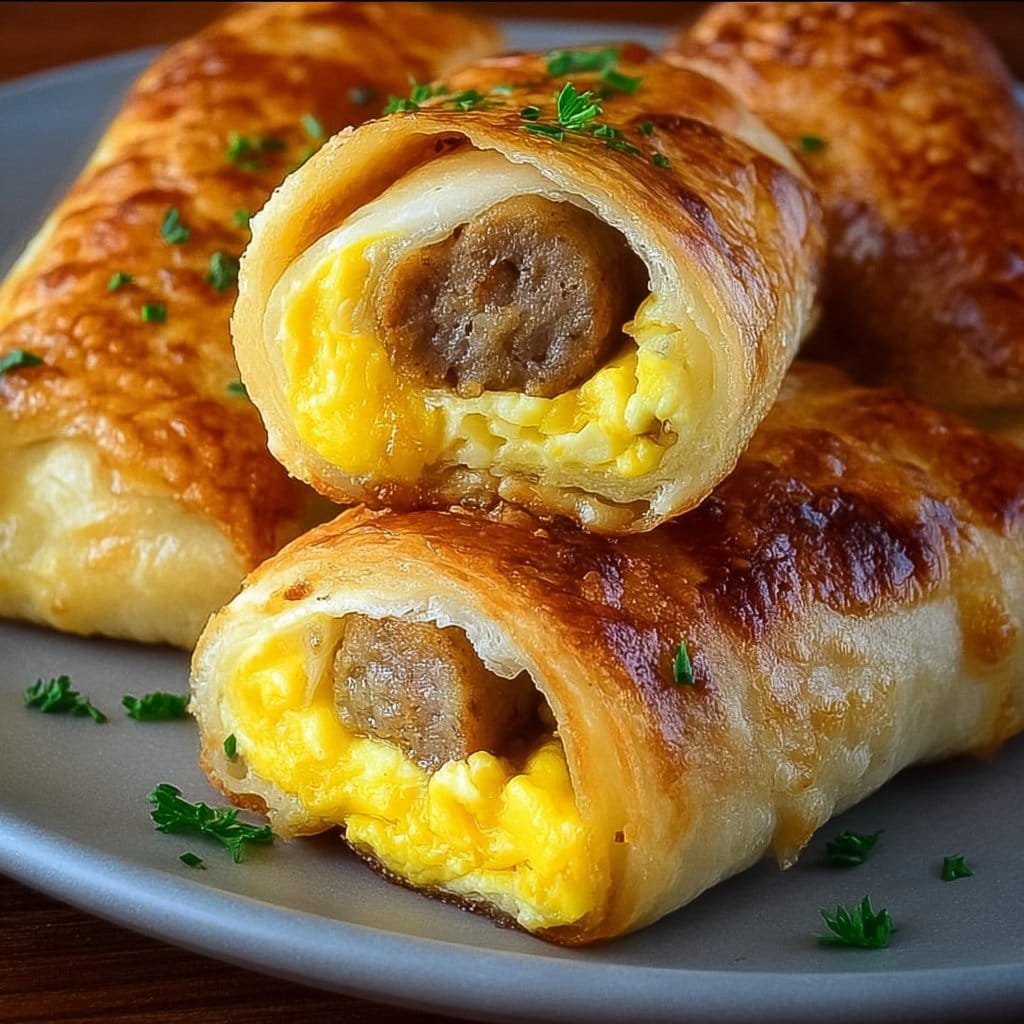 Sausage Egg Breakfast Roll-Ups