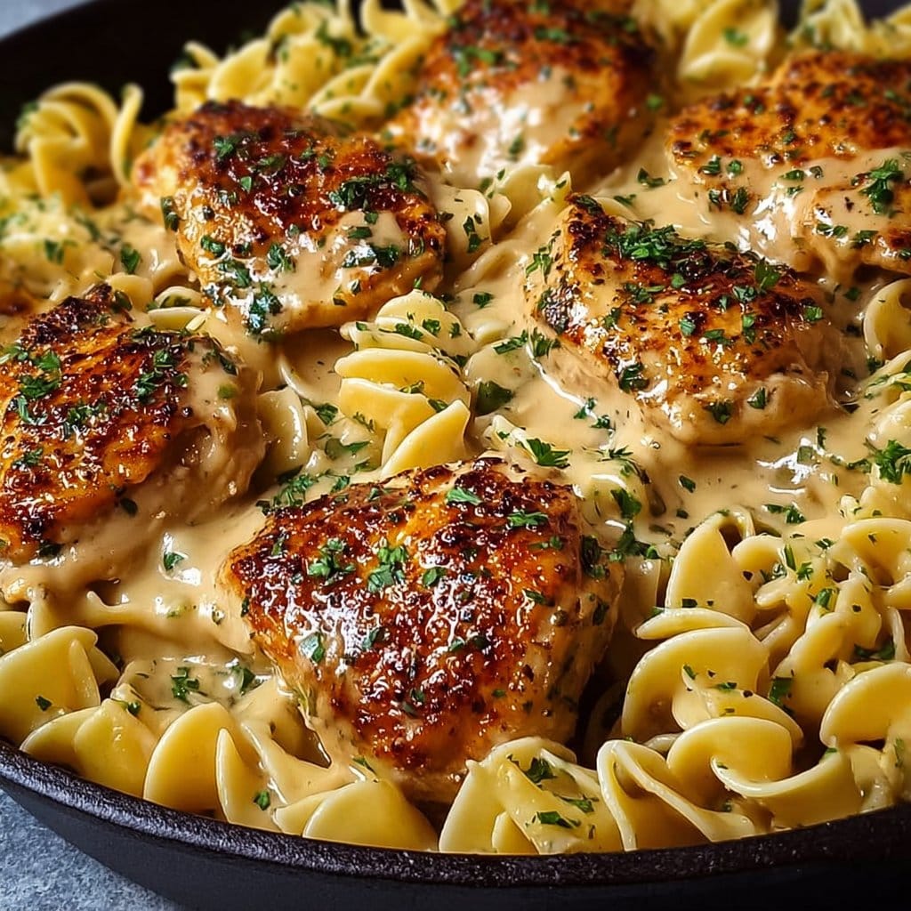 Easy One-Pan Chicken with Buttered Noodles