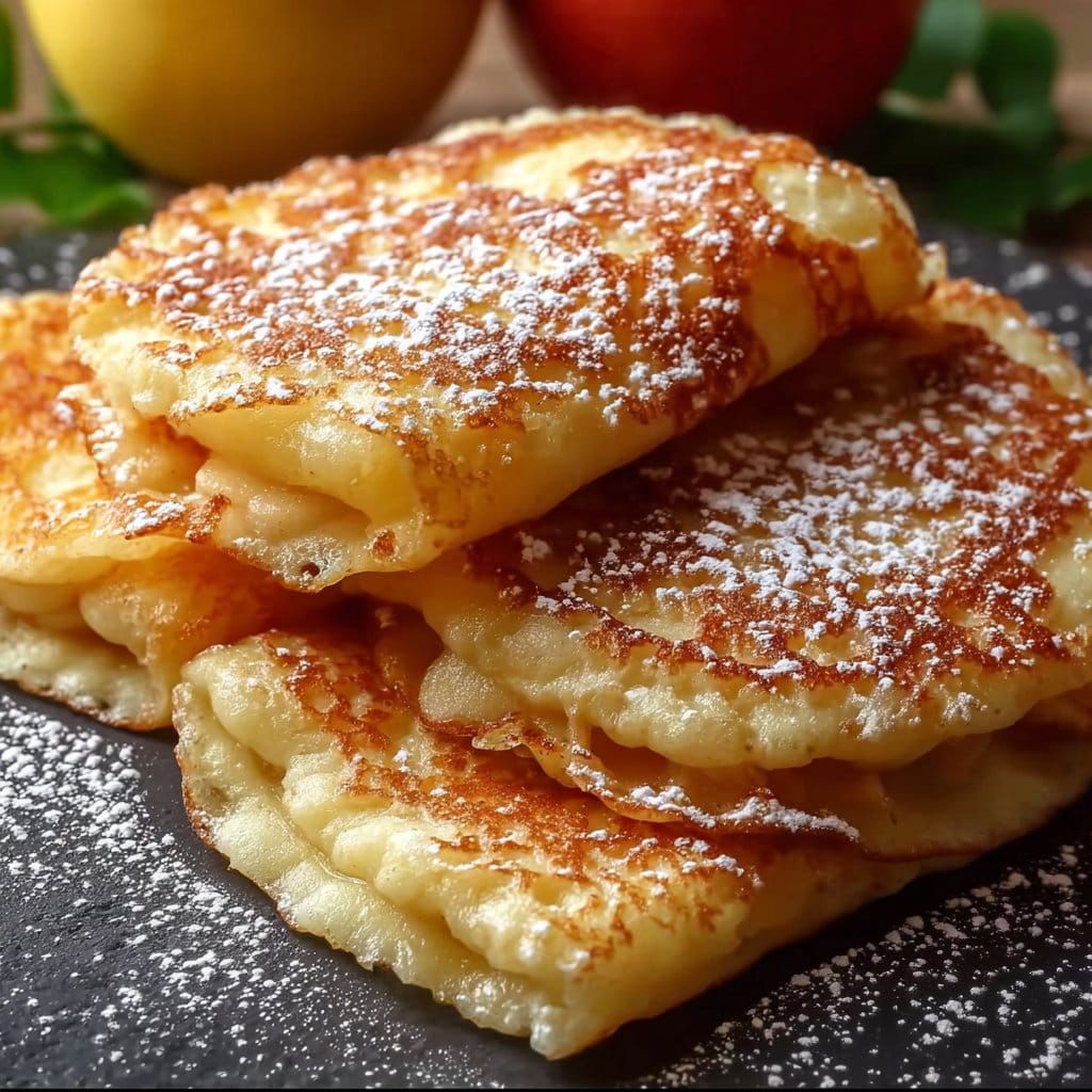 Quick and Fluffy Apple Crepes