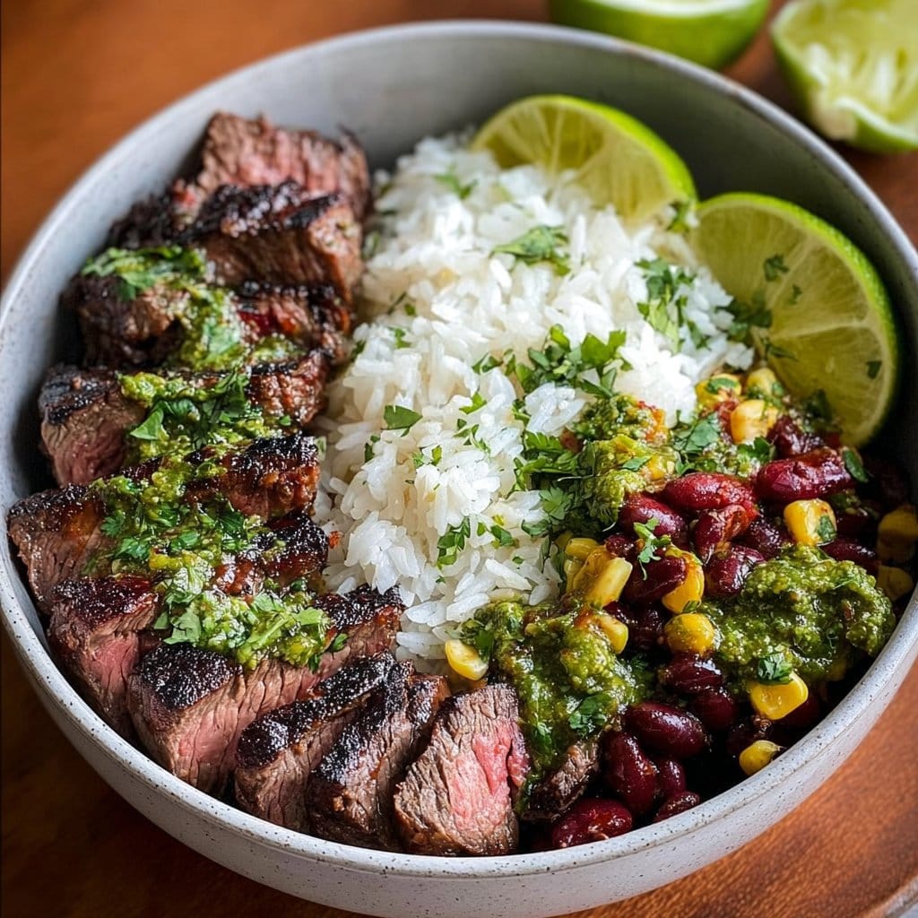 Cilantro Lime Steak Bowls