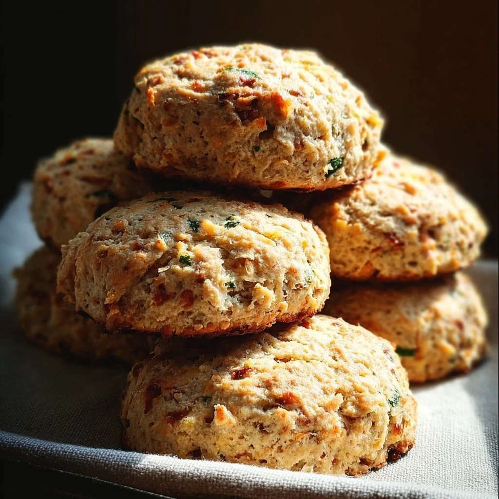 Delicious and healthy breakfast protein biscuits baked with natural ingredients