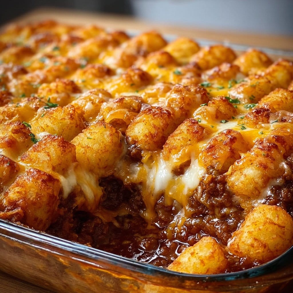 Chili Cheese Tater Tot Casserole: A Family Favorite Dish!