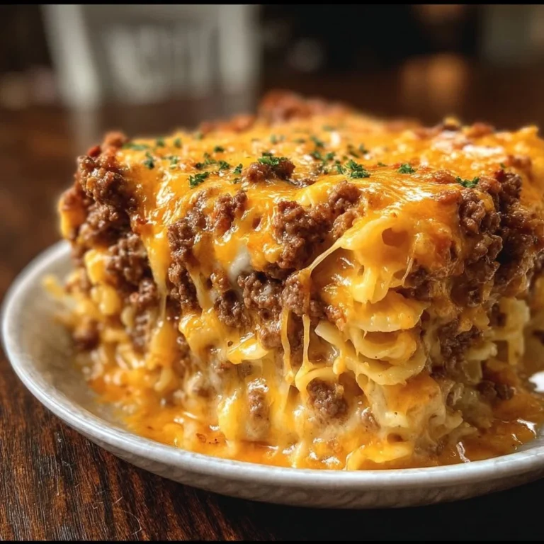 Hearty Cattle Drive Casserole dish served in a rustic bowl with ingredients.