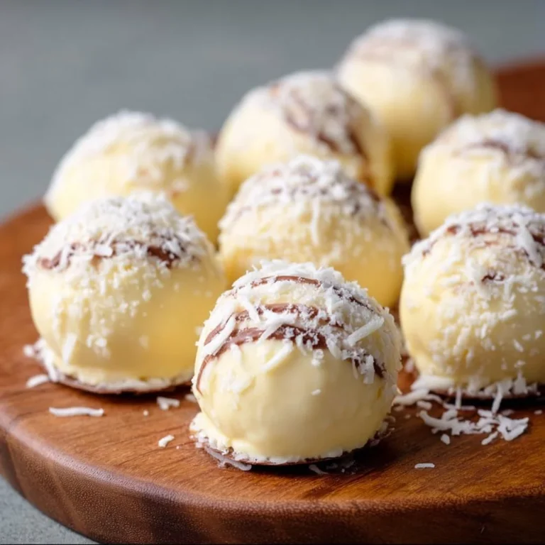 Delicious no-bake cheesecake balls ready to enjoy as a creamy snack.