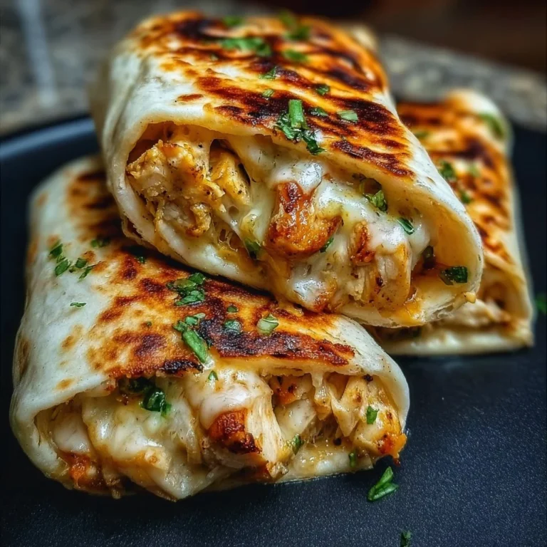 Cheesy Chicken Garlic Wraps ready to serve on a platter