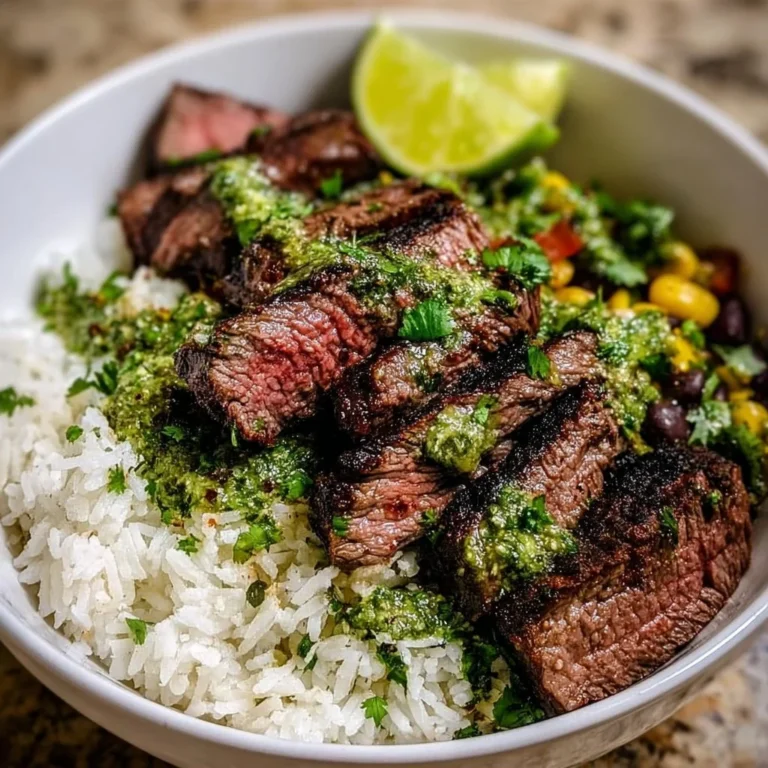 Cilantro lime steak bowls with fresh ingredients and vibrant flavors.