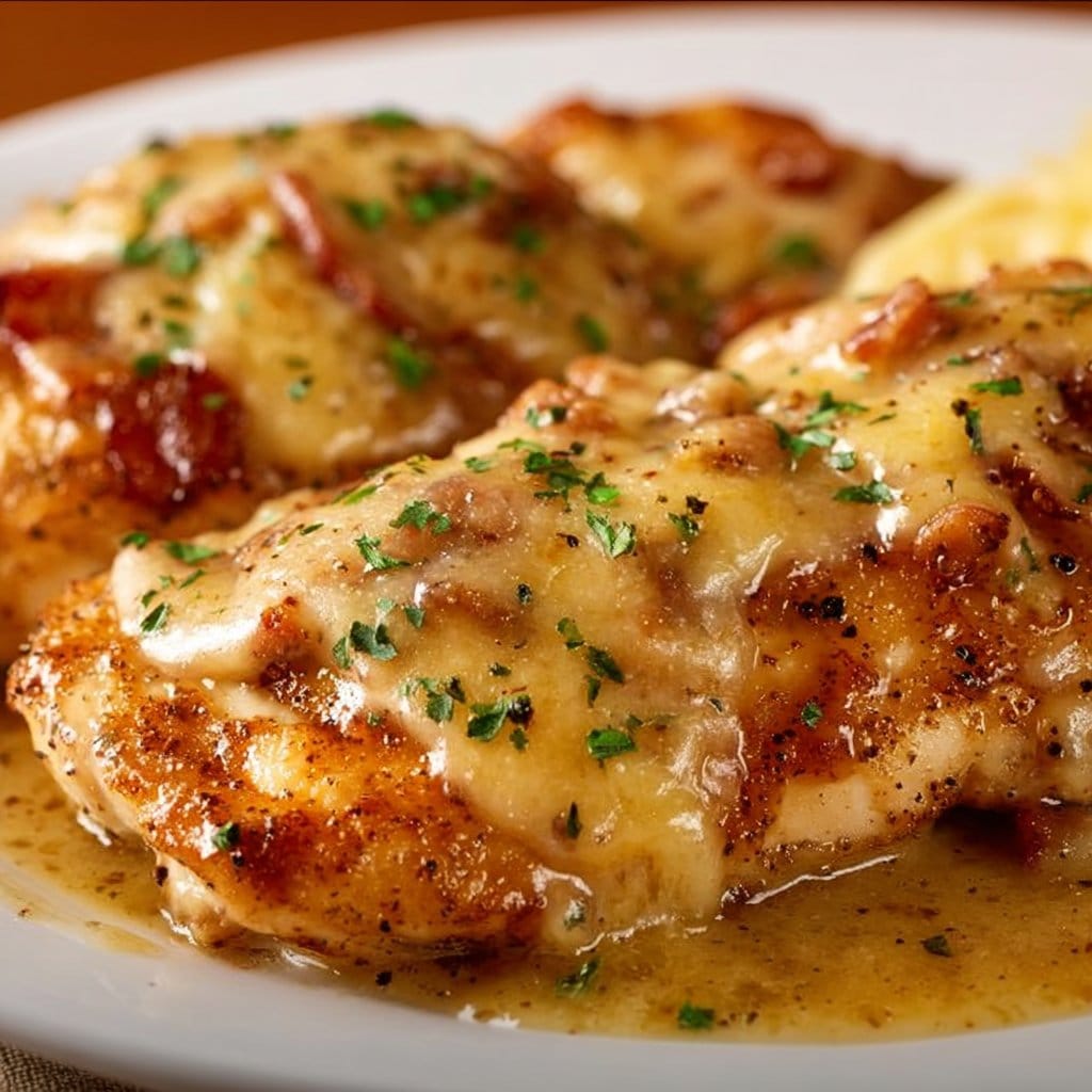Texas Roadhouse Smothered Chicken with Jack Cheese