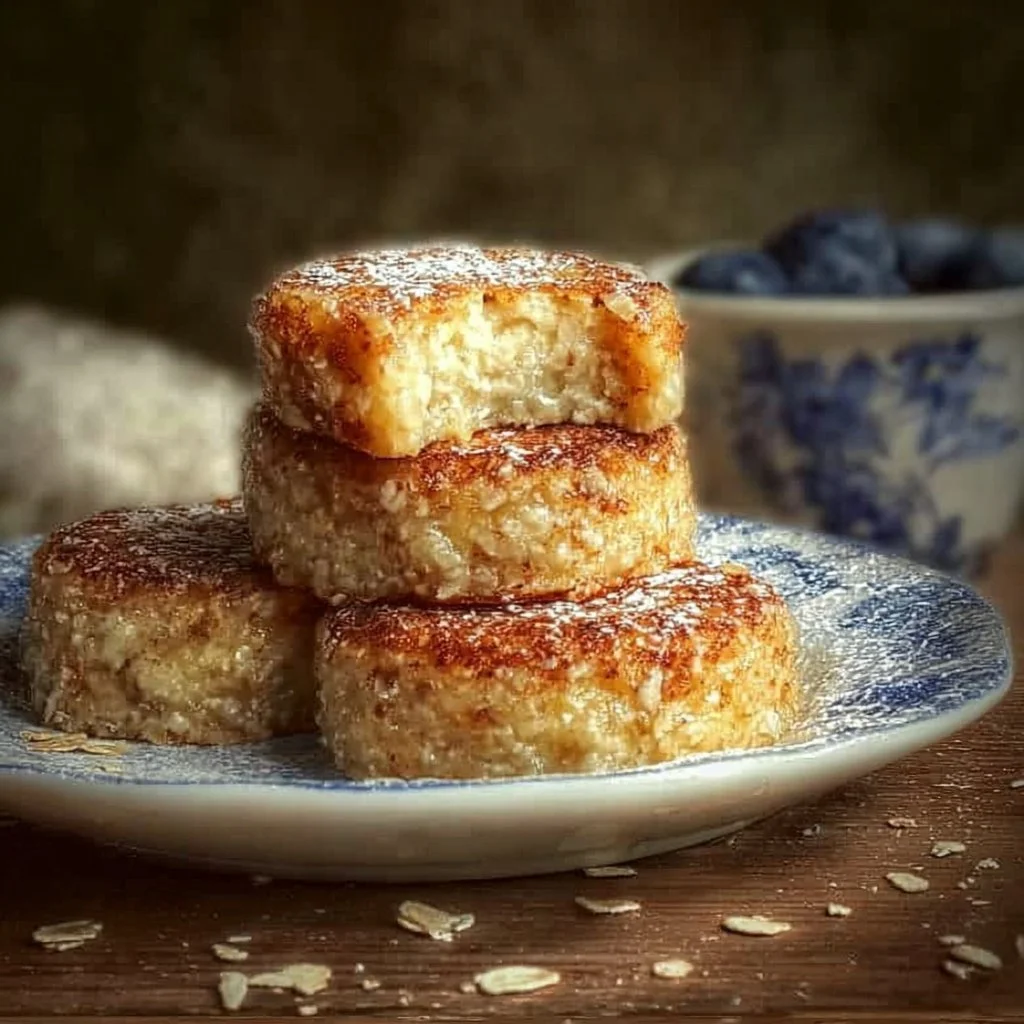 Homemade quark coins made with oats for a healthy snack