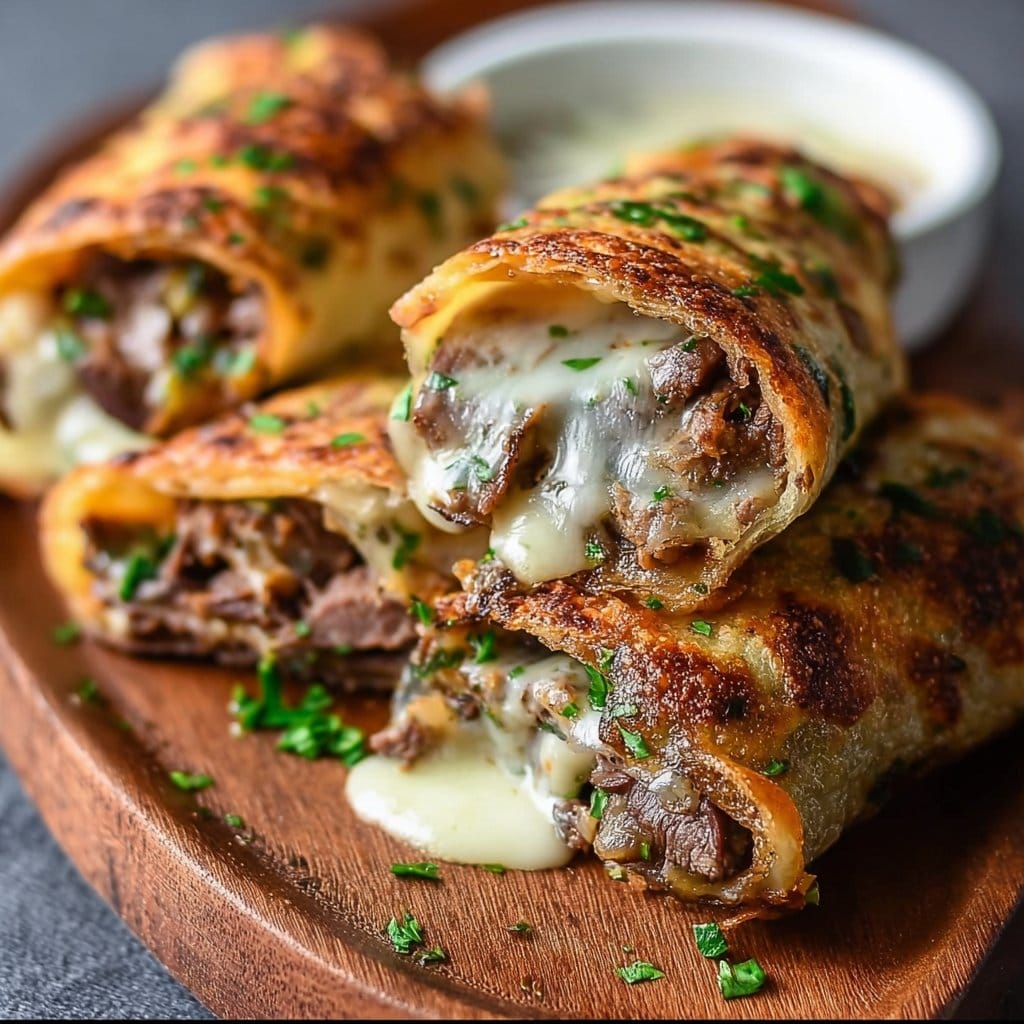 Keto Philly Cheesesteak Rolls