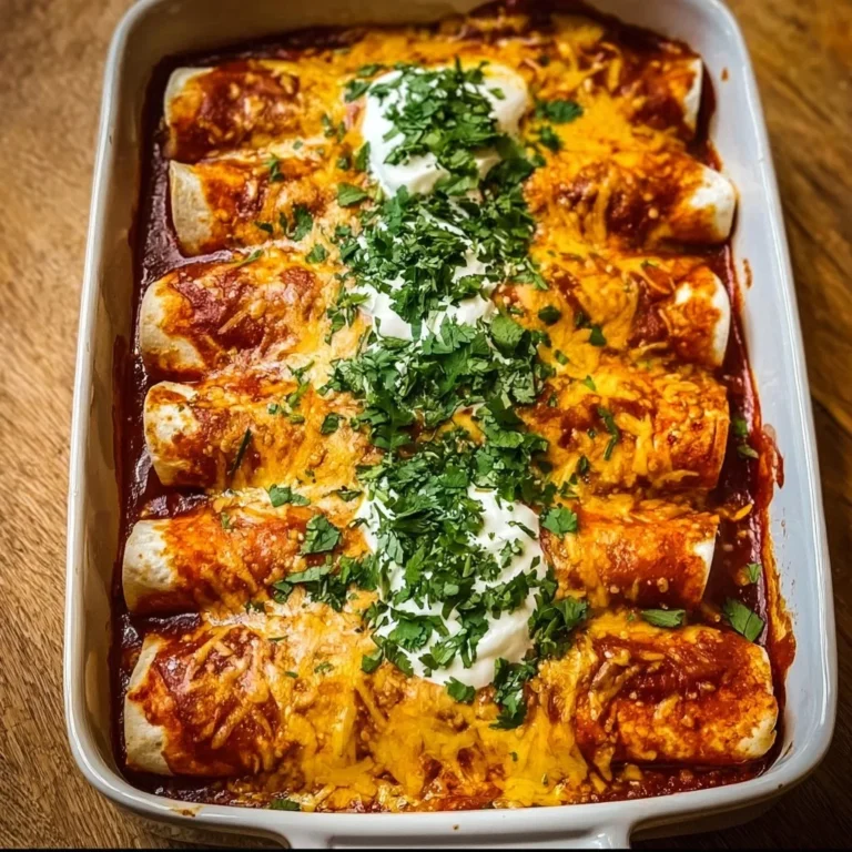 Delicious quick and easy chicken enchiladas served on a plate
