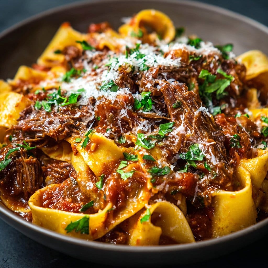 Dutch Oven Short Rib Ragu with Pappardelle