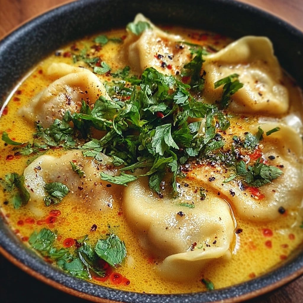 Curry Dumpling Soup