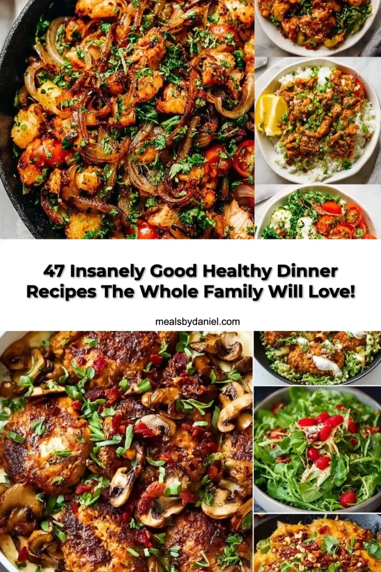 A variety of healthy dinner recipes for families