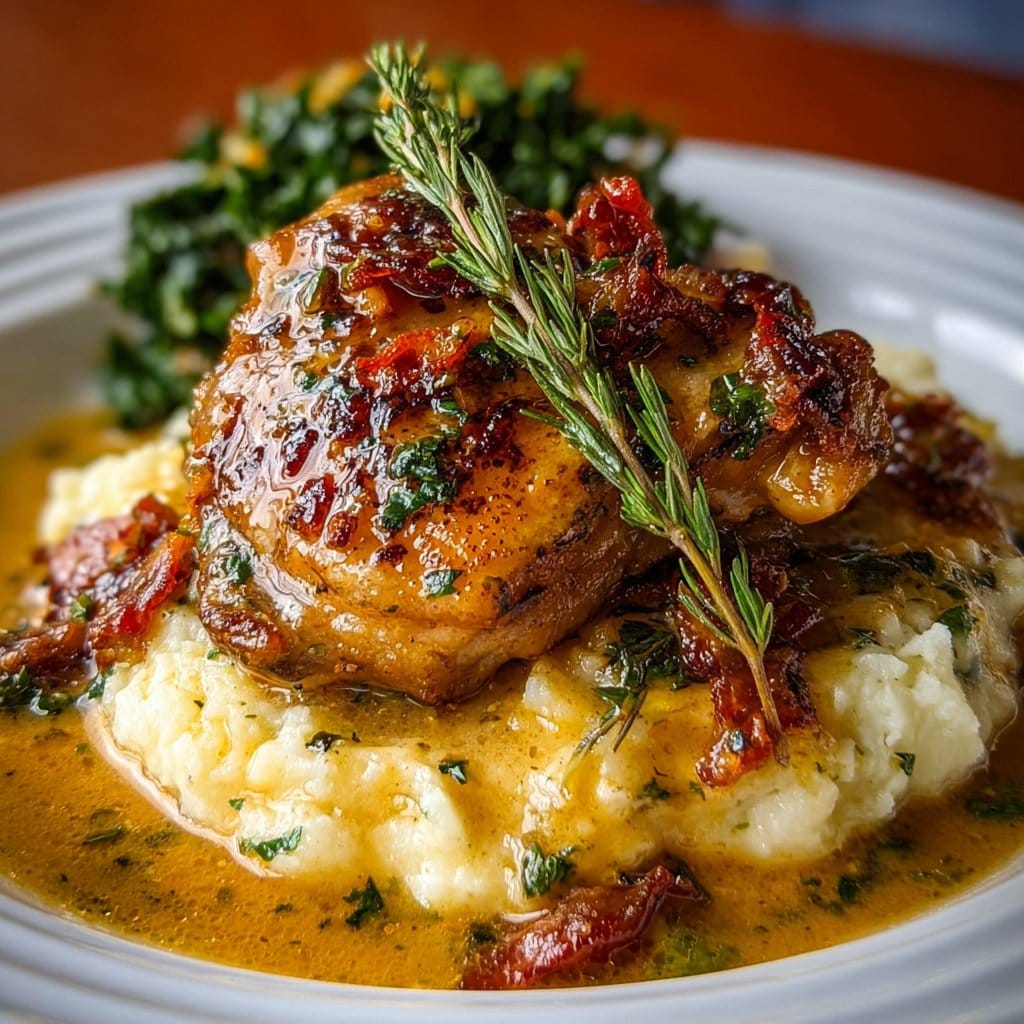 Smothered Chicken Thighs Gravy