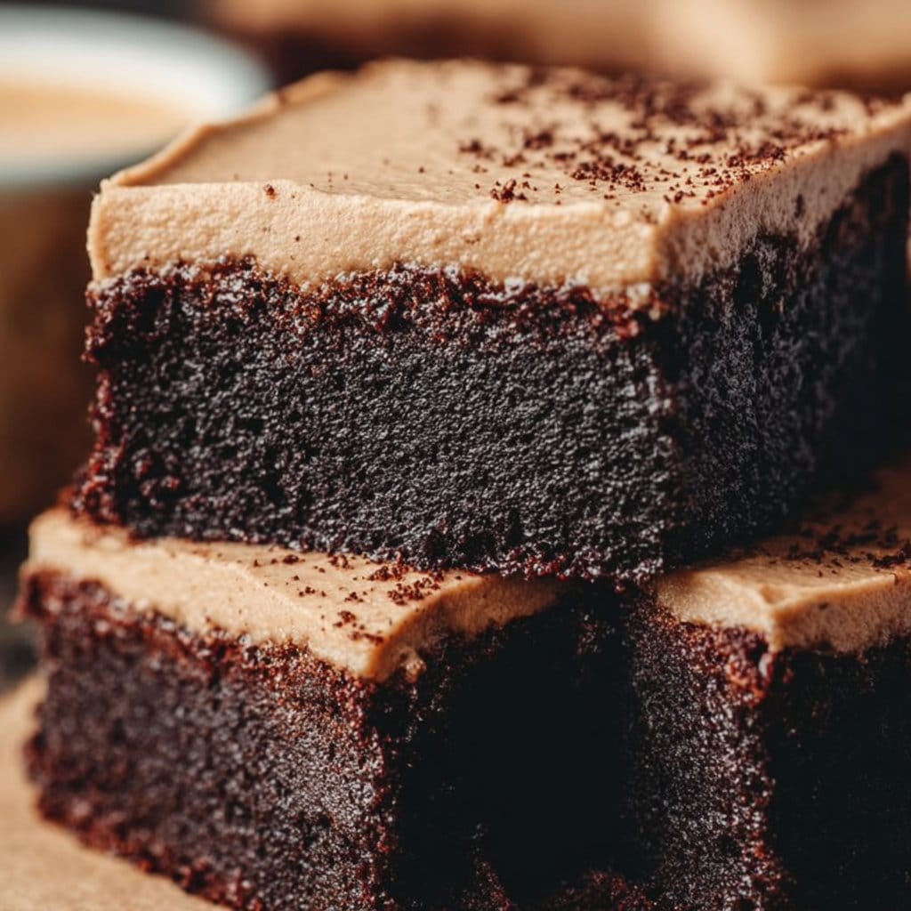Frosted Coffee Brownies