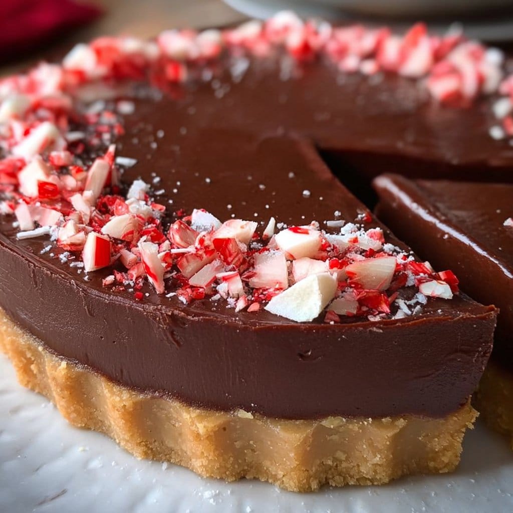 No Bake Peppermint Tart