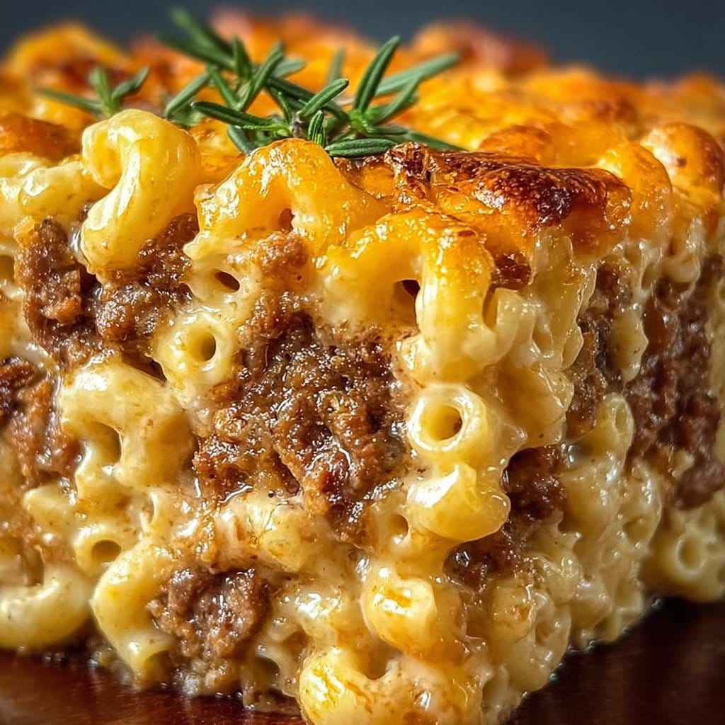 Mac and Cheese Meatloaf Casserole