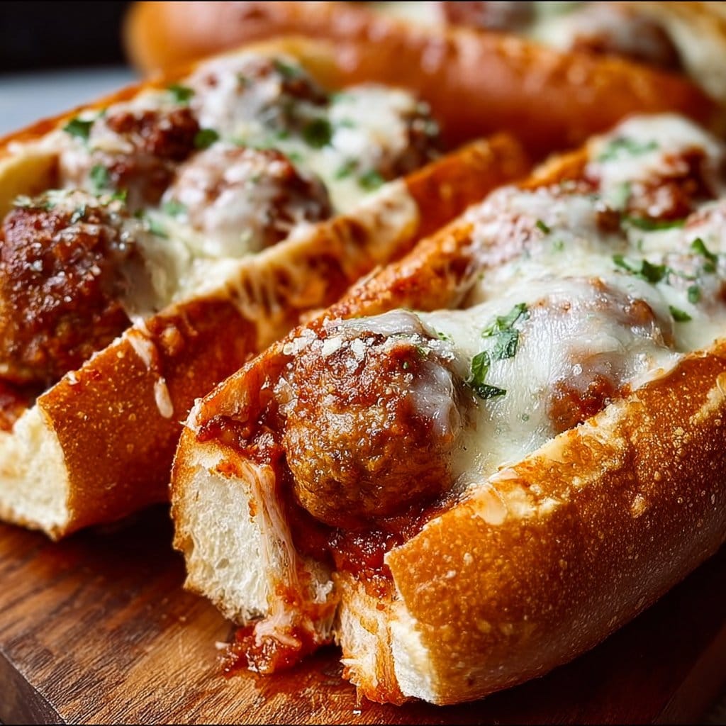 Cheesy Meatball Subs