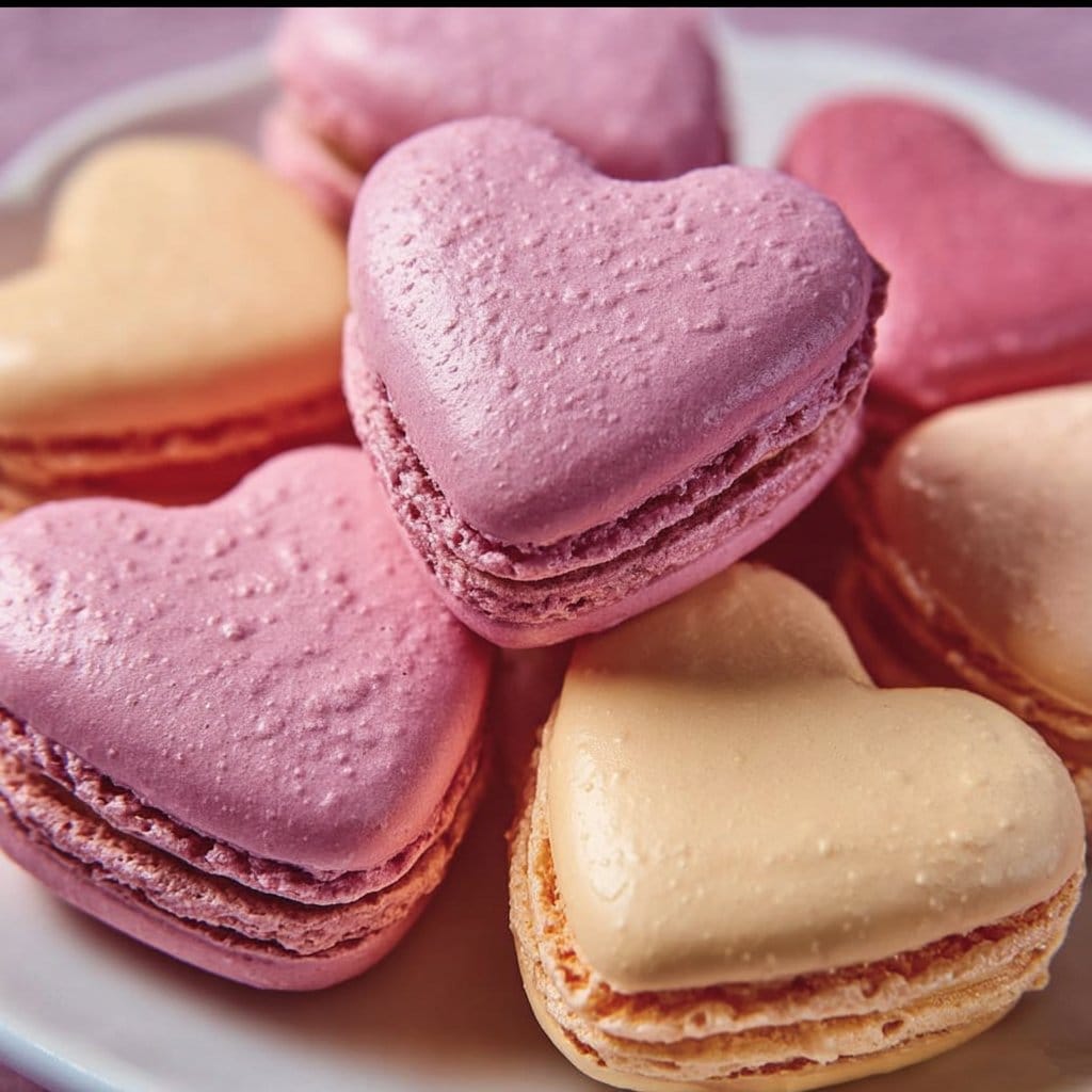 Heart-Shaped Macarons