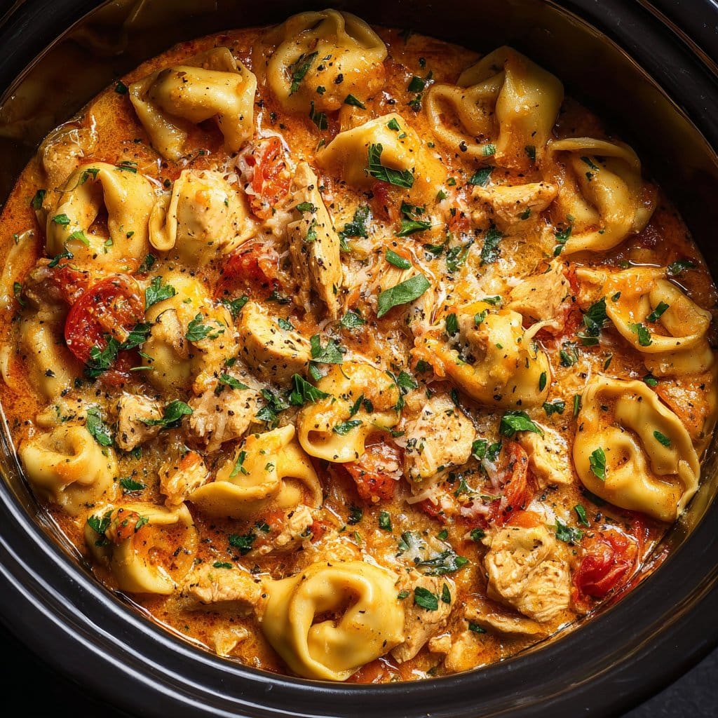 CrockPot Chicken Tortellini