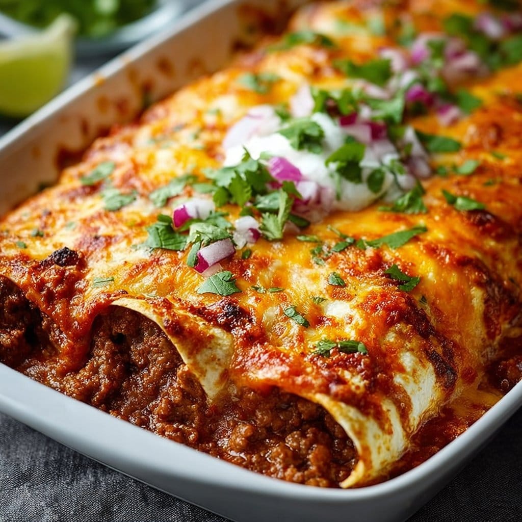 Ground Beef Enchiladas