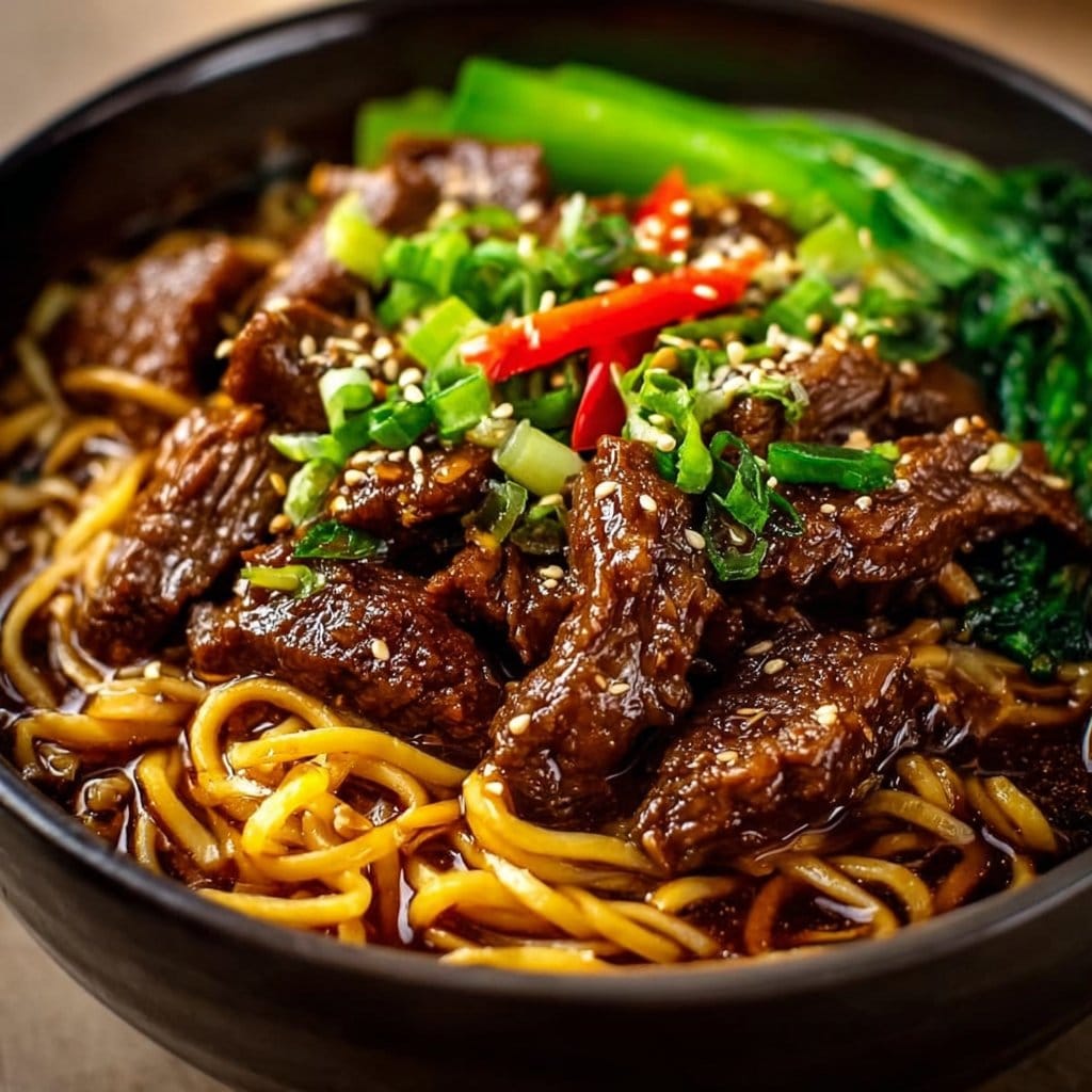 Sticky Beef Noodles