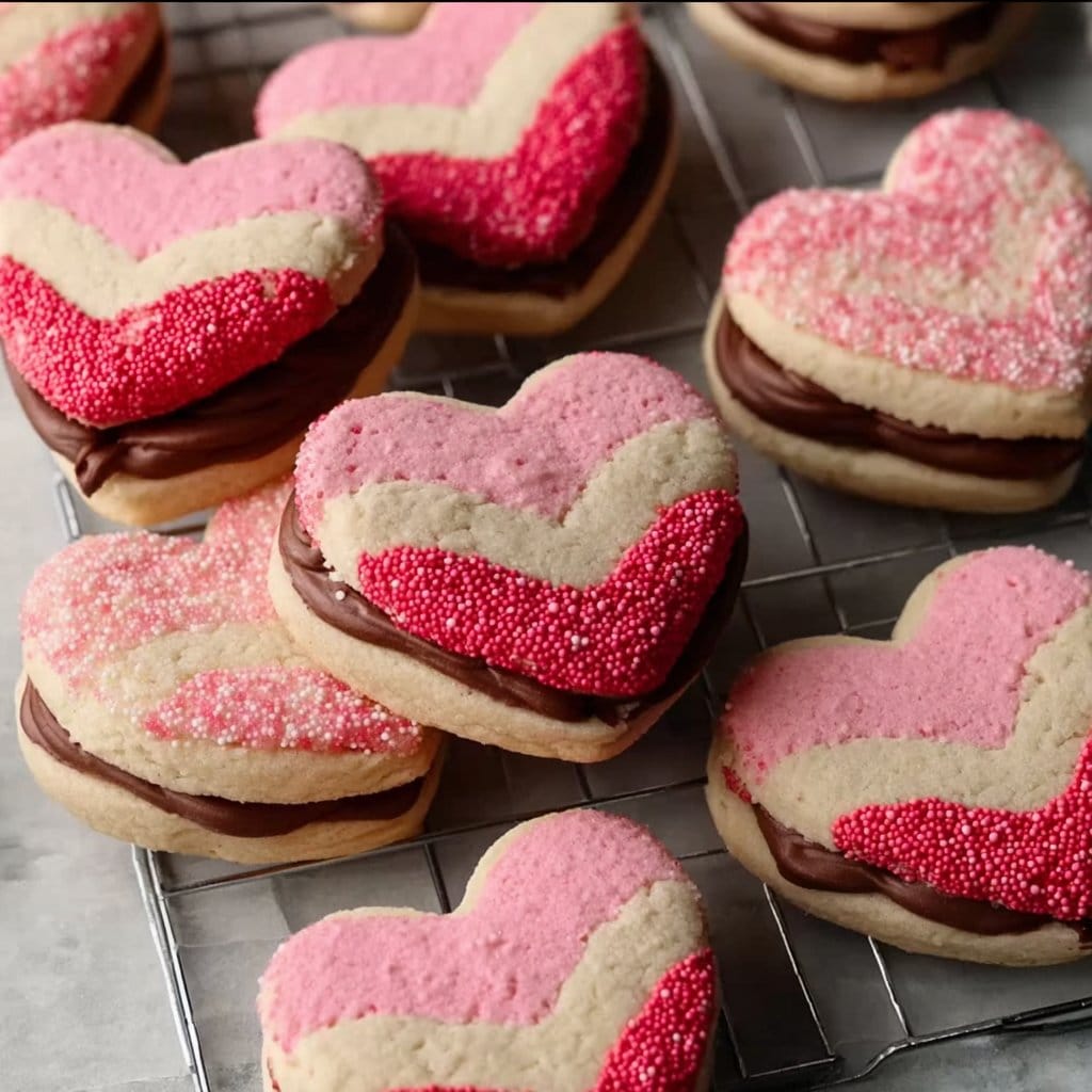 Valentine's Day Sandwich Cookies