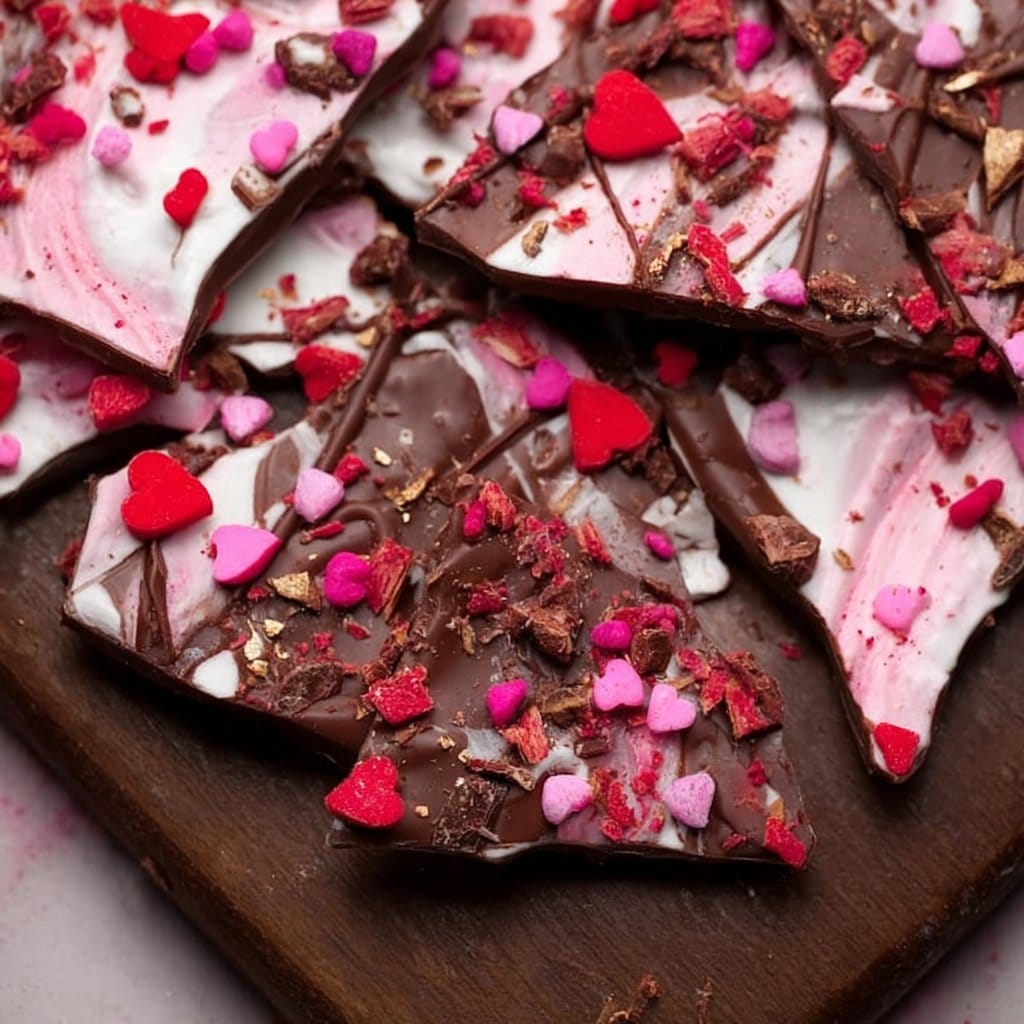 Valentine's Day Chocolate Bark