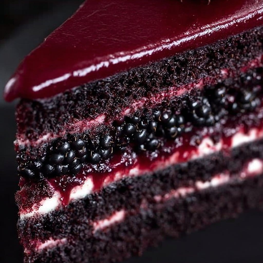 Blackberry Velvet Gothic Cake