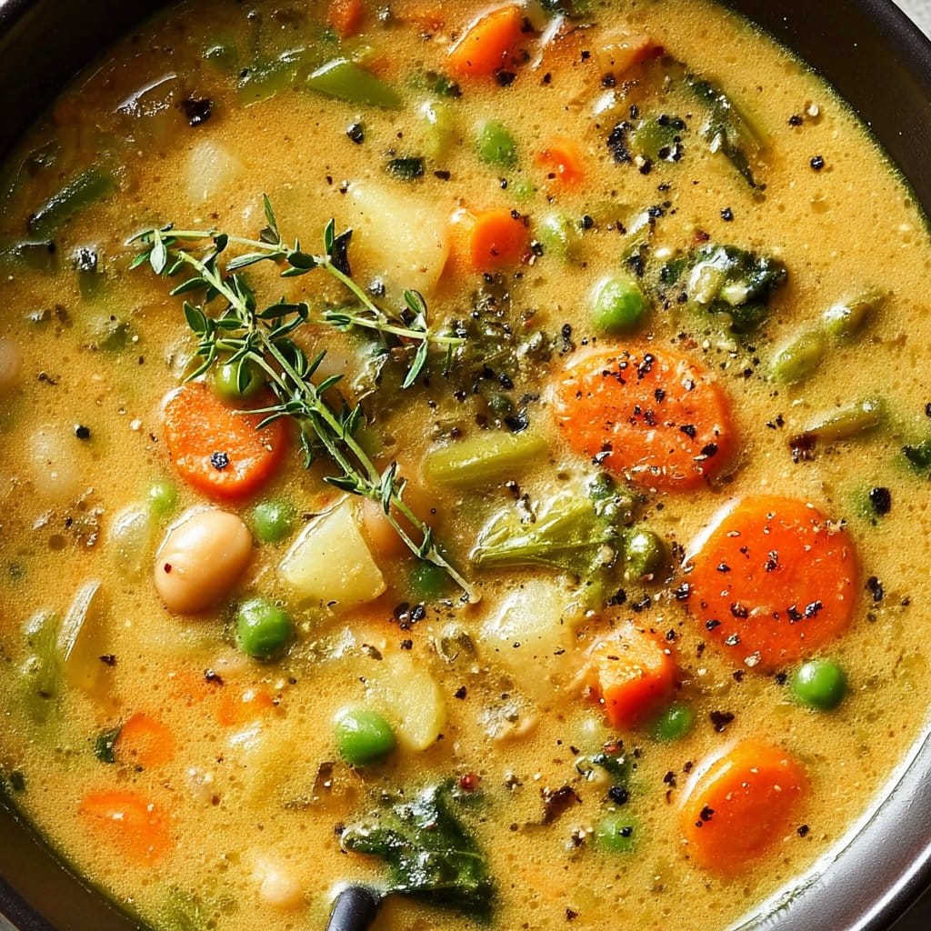 Comforting One-Pot Creamy Vegetable Soup