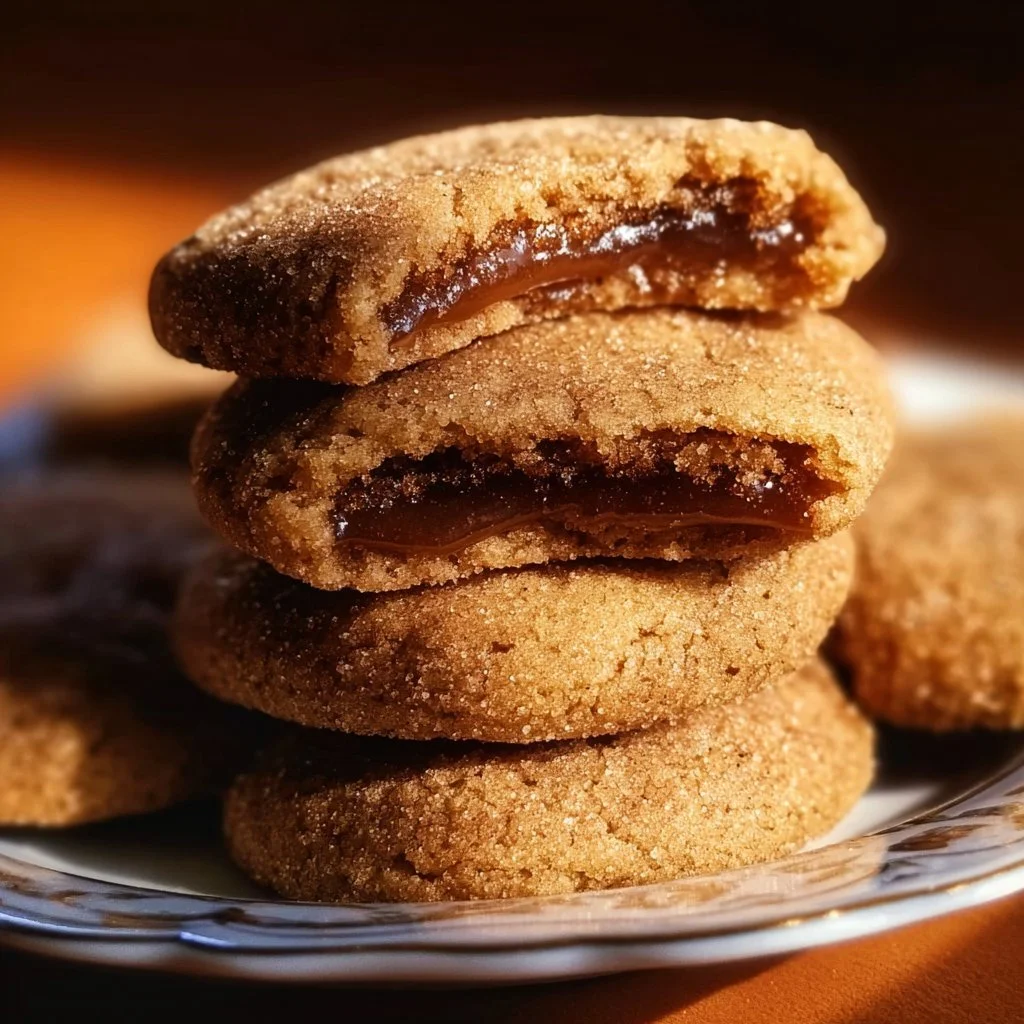 Freshly baked brown sugar cinnamon cookies on a plate