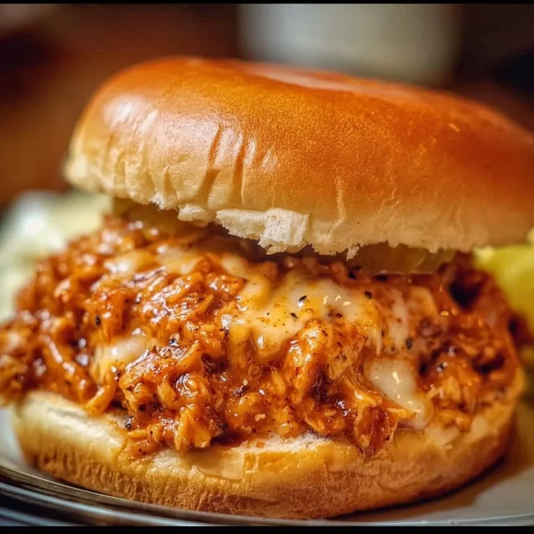Delicious Cajun Chicken Sloppy Joes served on a plate