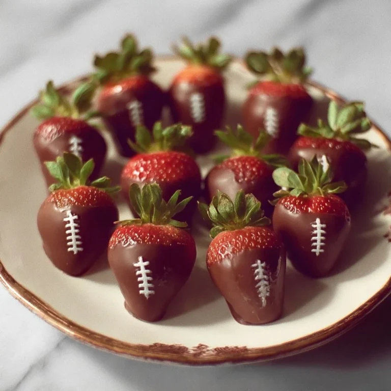 Fresh chocolate-dipped strawberries on a white plate, a delightful dessert.