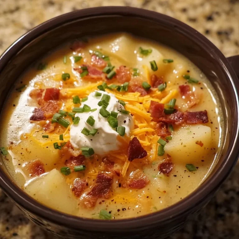 Delicious Crock Pot Crack Potato Soup served in a bowl with toppings
