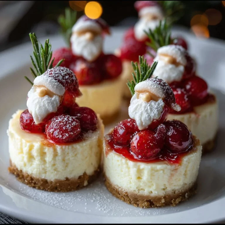 Delicious gnome mini cheesecakes with whimsical decorations