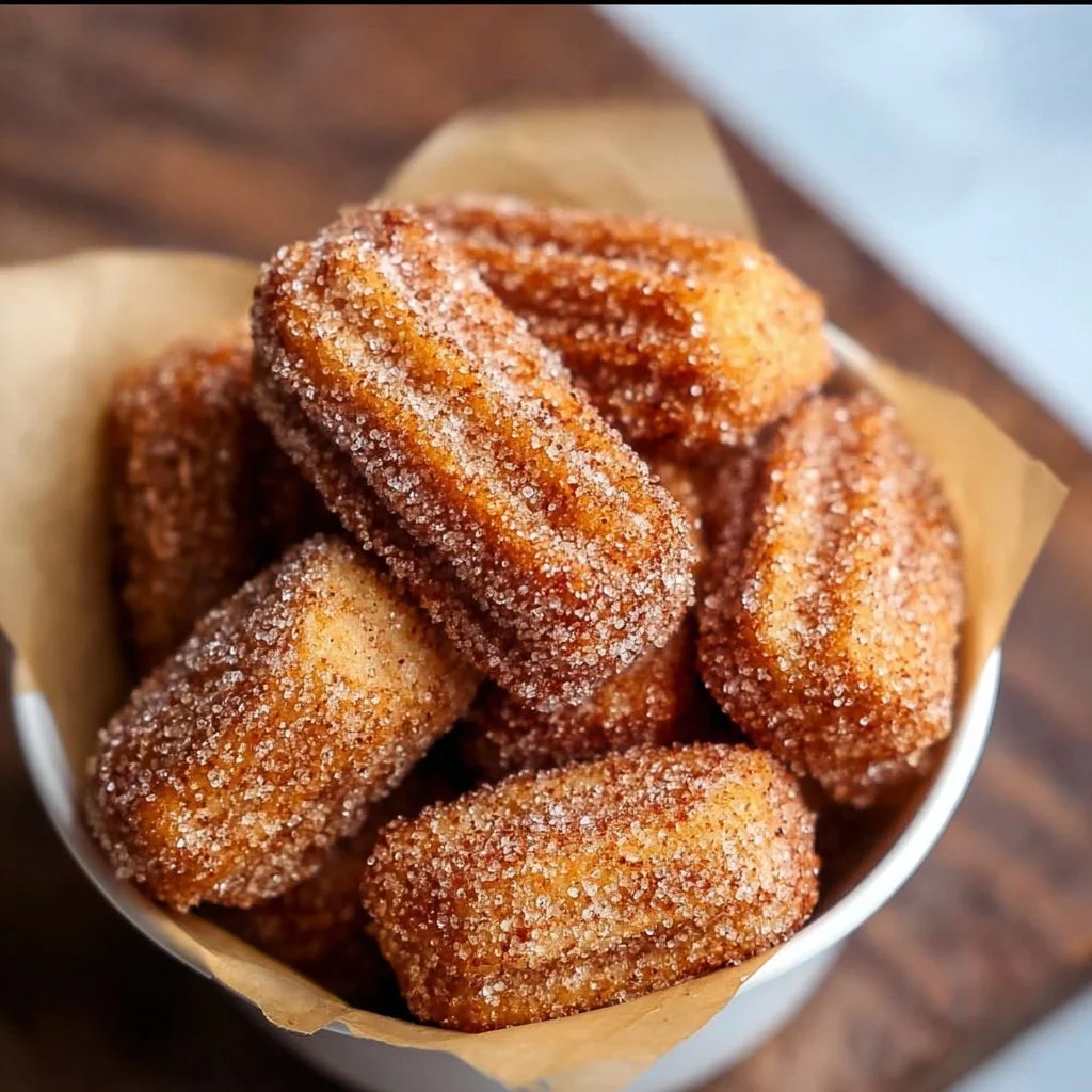 Delicious healthy baked churro bites for a guilt-free dessert option