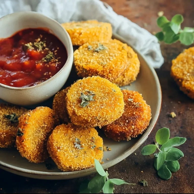 Bowl of healthy vegan chickpea nuggets with dipping sauce