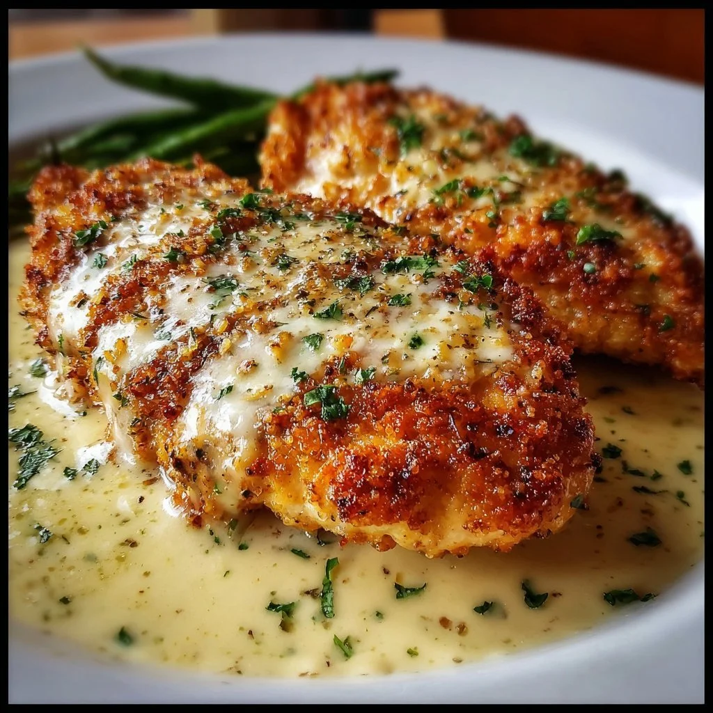 Delicious Longhorn Steakhouse Parmesan Chicken served with sides