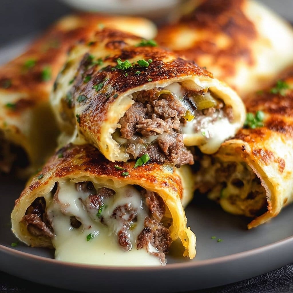 Keto Philly Cheesesteak Rolls