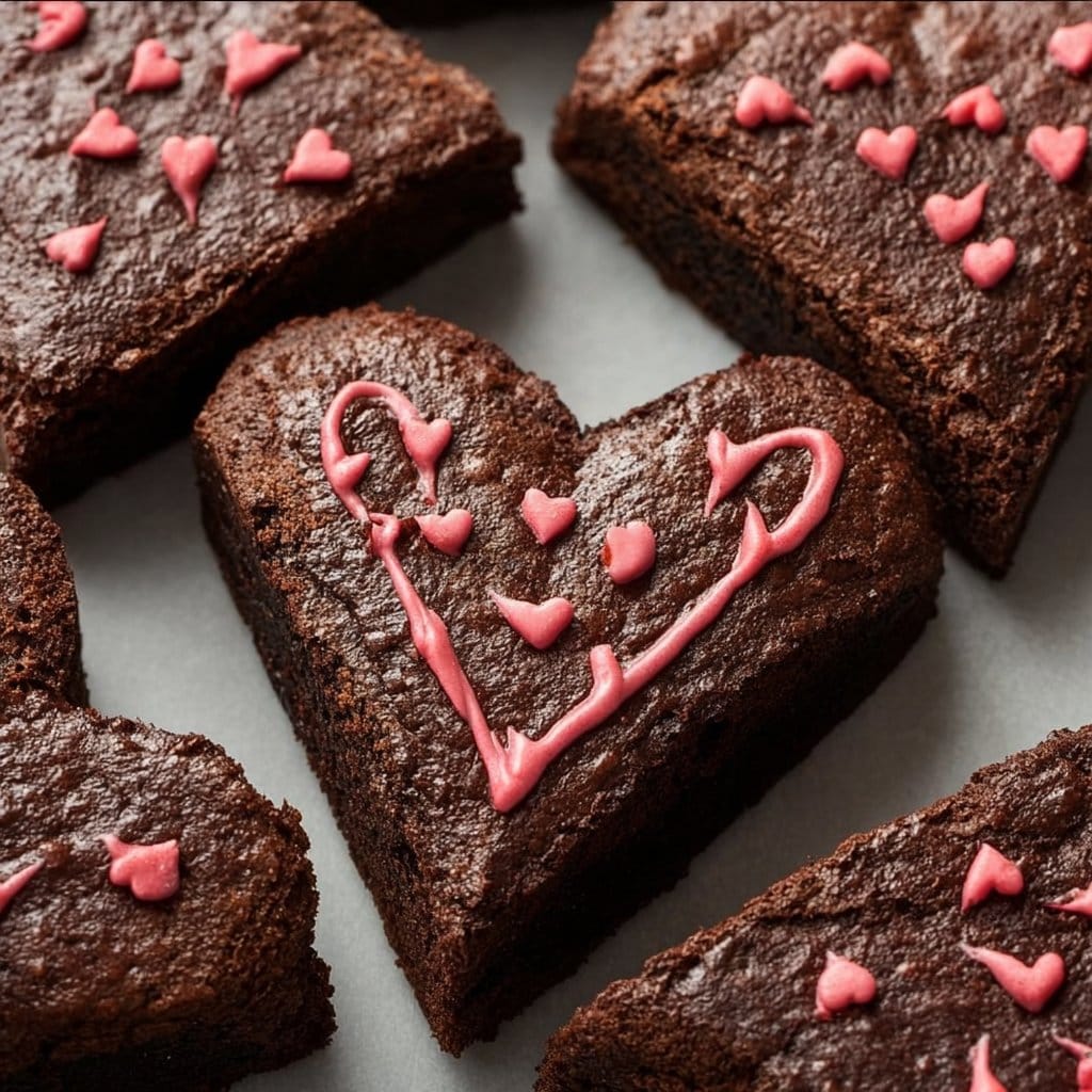 Heart-Shaped Brownies