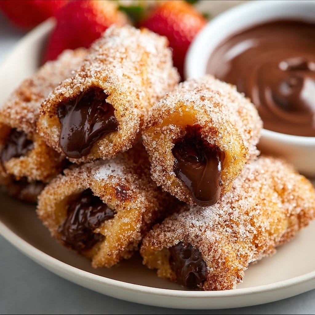 Homemade Churro Bites with Nutella