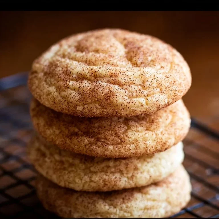 Freshly baked snickerdoodle cookies topped with cinnamon sugar